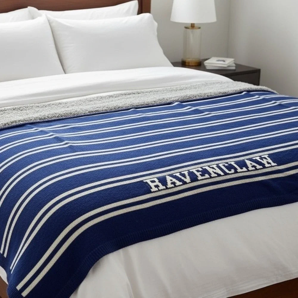Pottery Barn Teen HARRY POTTER Ravenclaw Knit Throw Blanket 50